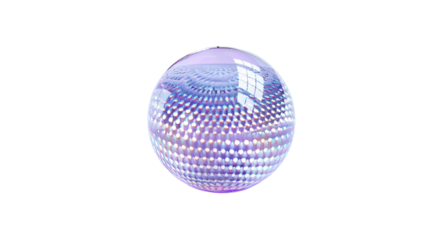 Light Up Ball isolated on transparent background, PNG