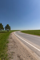 paved road for transport in rural areas