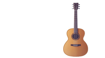 Obraz premium acoustic guitar isolated transparent background