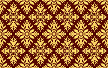 pattern, seamless, wallpaper, damask, vintage, floral, texture, vector, ornament, design, decoration, flower, decor, textile, illustration, retro, antique, tile, fabric, baroque, style, art, backdrop,