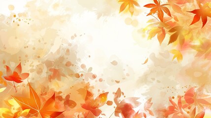 Autumn and White Paper Background - a charming and seasonal visual. The combination of autumn elements on a white paper background creates a warm and nostalgic scene. It showcases the beauty of autumn