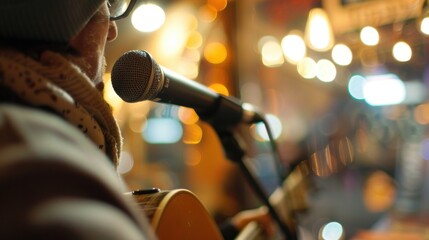 The magic of spontaneous art fills the blurred air as open mic performers share their songs and spoken word pieces.