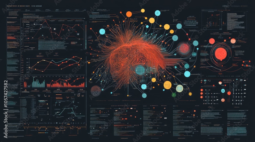 Aufkleber infographic showing generative ai applications in project management, investment, and data analysis