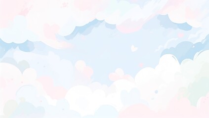 Obraz premium Soft Abstract Sky with Cloud Textures 