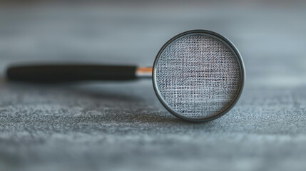 Close-up of magnified resume highlights, focusing on skills for HR recruitment decisions