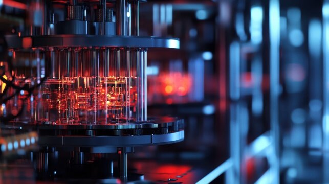 Quantum computer processing complex calculations