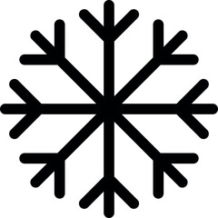 Stylized Snowflake Graphic Design. Snowflake vector illustration