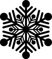 Stylized Snowflake Graphic Design. Snowflake vector illustration