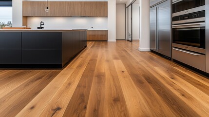 Modern Kitchen Hardwood Flooring Oak Wood Floor Home Design