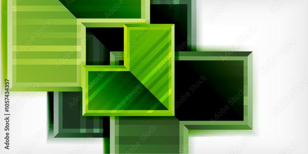Poster Arrow symbols created with 3d effects and line texture geometric abstract background