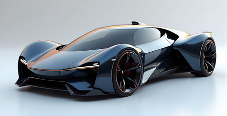 Sports car, modern design, strict look