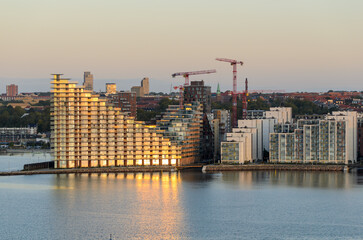 Aarhus, Denmark: Aarhus Docklands, a new neighbourhood and construction site in Aarhus