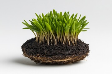 2D illustration of a hair follicle with detailed root and surrounding skin structures on a white background, capturing a clear and educational view, symbolizing simplicity and detail