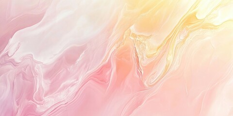 A gentle pastel gradient wall featuring a light cream shade and an abstract marble pattern. This serves as a background that mimics the beauty of natural marble texture.