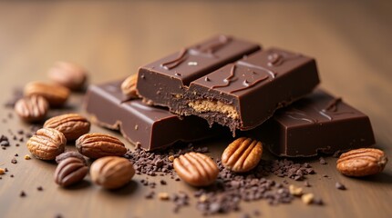 Chocolate With Hazelnuts.