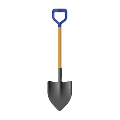 Illustration of a shovel isolated on a white background
