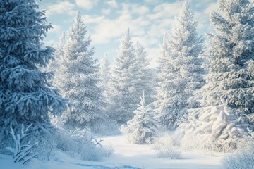 Fototapeta premium plants with rime