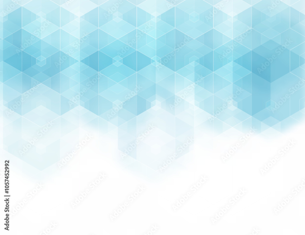 Canvas Prints abstract blue winter cold mosaic - vector circles background with copy space. eps10