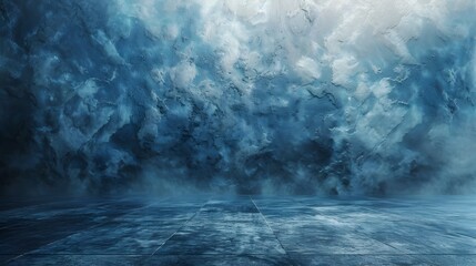 Turbulent Oceanic Backdrop Featuring Dramatic Stormy Clouds and Swirling Waters