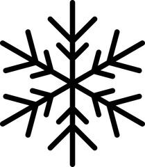 snowflake icon vector.
Isolated winter snowflake silhouette svg.