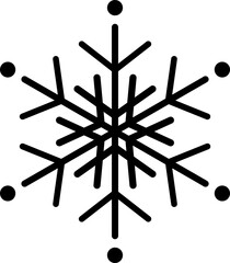 snowflake icon vector.
Isolated winter snowflake silhouette svg.