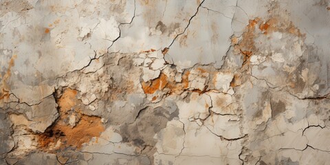 Cracked and peeling plaster reveals a glimpse of the past, a weathered testament to time and decay.