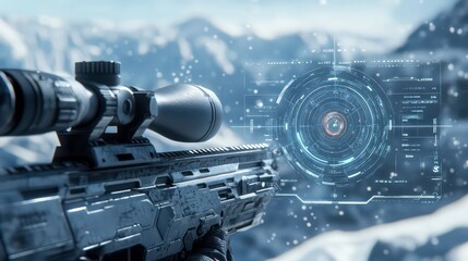 This is the sniper aim pointer. It provides futuristic eyes on military weapons, user interfaces, and HUD technologies. Weapon targeting pointers, aiming markers, and targets that can be seen