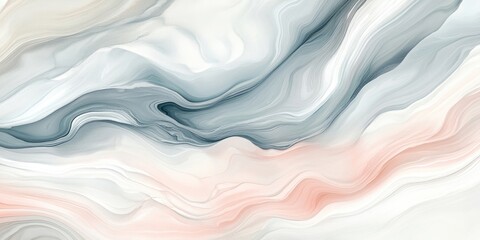 Obraz premium A smooth, softly blurred gradient of gray and pastel colors resembling marble paper creates an abstract visual effect, enhancing its artistic appeal and elegance.