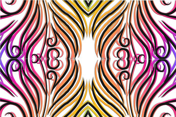  Luxurious batik flower line art pattern of indonesian culture traditional background