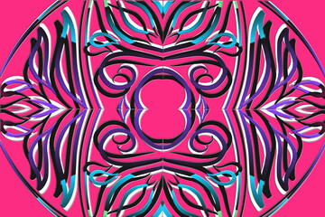  Luxurious batik flower line art pattern of indonesian culture traditional background