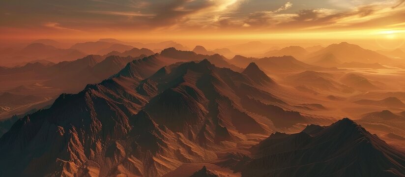 Brown Mountains During Sunset Time