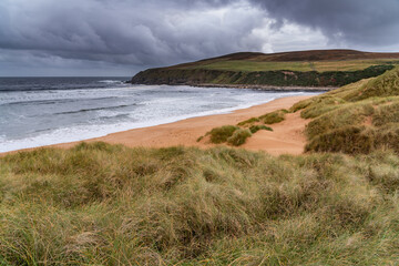 Melvich Beach on the NC500 north coast scotland