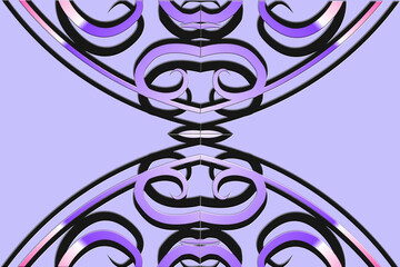 colourful Luxurious batik flower line art pattern of indonesian culture traditional background