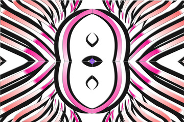 colourful Luxurious batik flower line art pattern of indonesian culture traditional background