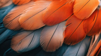 Obraz premium Bohemian style feather texture in a close up shot