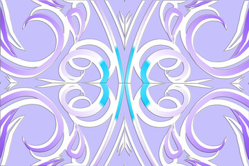 colourful Luxurious batik flower line art pattern of indonesian culture traditional background