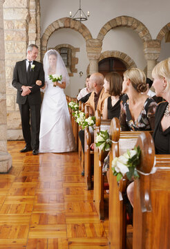 Bride Walking Down Aisle