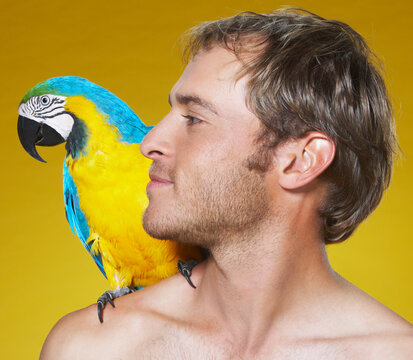 Man with Parrot