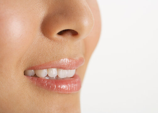 Close-Up of Woman Smiling