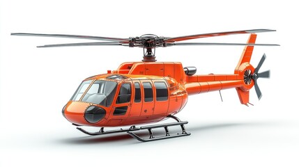 A 3D model of a toy helicopter with a blank label on the tail rotor.