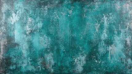 Obraz premium Dark grunge lucite aqua concrete background creates a unique visual texture, ideal for artistic projects. The lucite effect enhances the dark grunge feel in this concrete background.