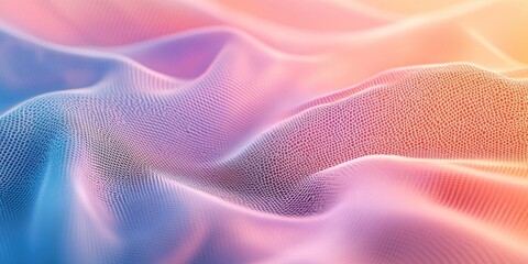 Fototapeta premium A background featuring a soft colored mesh design, characterized by gentle hues and an abstract style, creates a visually appealing and harmonious atmosphere.