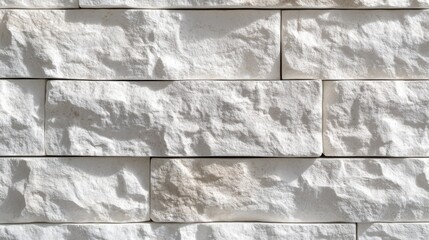 Background of white brick wall pattern texture. Modern decorative brick wall.