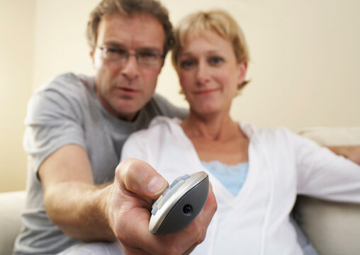 Couple with Channel Changer