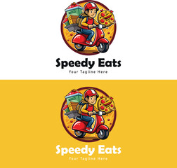 Food Delivery Mascot Logo