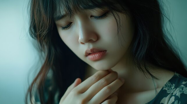 Introspective Expression: Asian Female