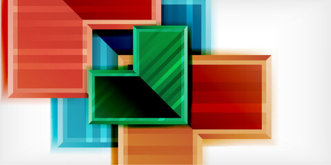 Fototapeta premium Arrow symbols created with 3d effects and line texture geometric abstract background