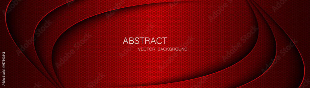 Aufkleber abstract red steel mesh background with red glowing lines with free space for design. modern technol