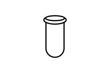 Test tube icon. Related to biologic. suitable for web site, app, user interfaces. Line icon style