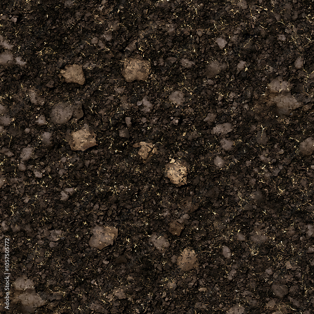 Aufkleber Seamless soil texture can be used as pattern to fill background 